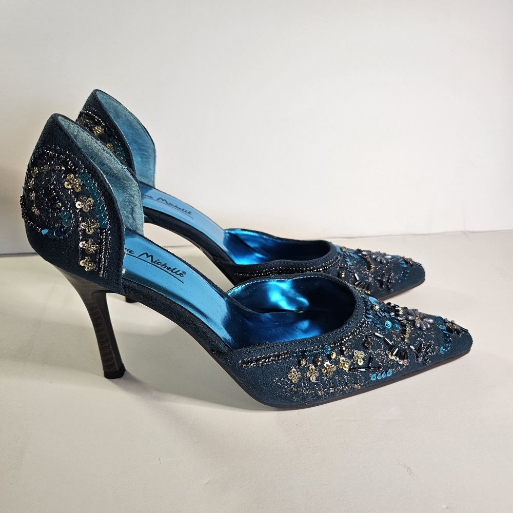 Anne Michelle Bling Heels Shoes NEW sz 7 - Picture 2 of 9